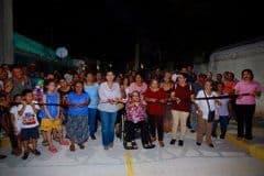 Inauguran reconstrucción de la calle Emiliano Zapata de Atasta de Serra