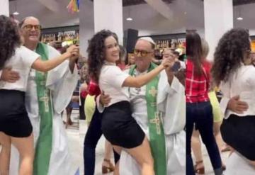 Video: Captan a supuesto sacerdote bailando sensual