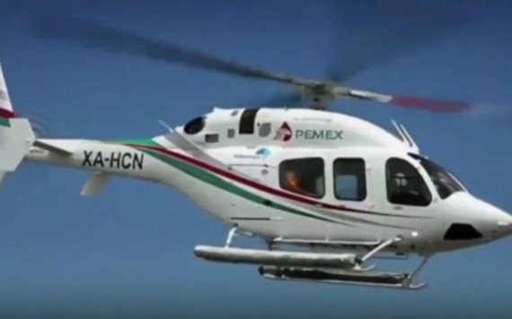 Informa PEMEX sobre amarizaje de helicóptero cerca de la Sonda de Campeche