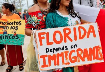 Marchan contra la entrada en vigor de ley antimigrante en Florida