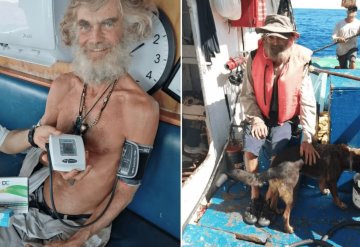 Australiano y su canino Bella sobrevivieron en el Océano Pacífico