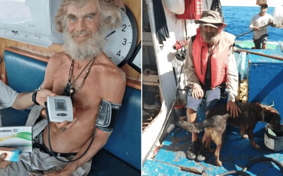 Australiano y su canino Bella sobrevivieron en el Océano Pacífico