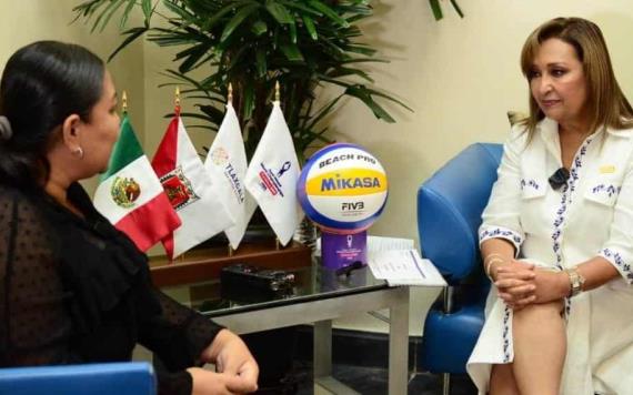 Gobernadora de Tlaxcala invita a los tabasqueños al Trophy Tour