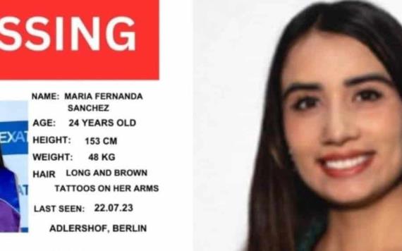 María Fernanda estudiante mexicana de intercambio desaparece en Berlín