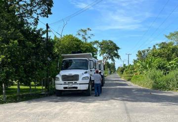 Habitantes de poblado Huimango segunda sección bloquean acceso a compañía SINOPEC