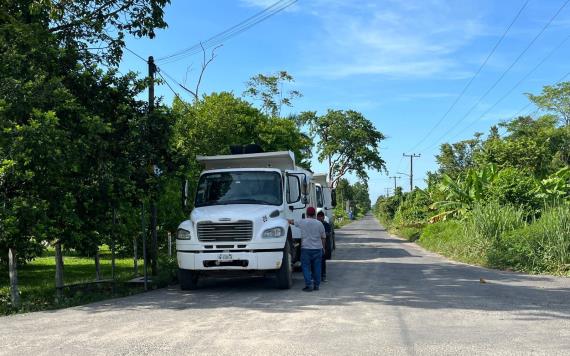 Habitantes de poblado Huimango segunda sección bloquean acceso a compañía SINOPEC