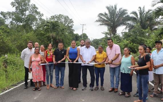 Gobierno de Comalcalco inaugura obra de pavimentación en la ranchería Arena 1ra sección