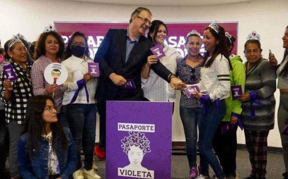 El Pasaporte Violeta brindará un nuevo mundo de posibilidades para las mujeres, dice Marcelo Ebrard