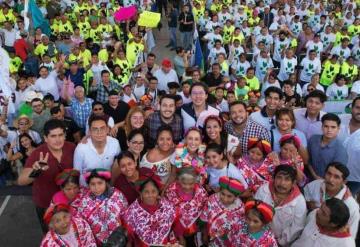 Claudia Sheinbaum encabezó una asamblea informativa en Ciudad Valles, San Luis Potosí