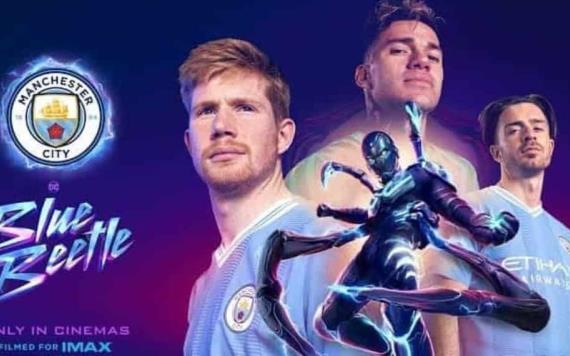 Blue Beetle es apoyado por Manchester City