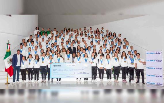 Fundación TELMEX Telcel premió a campeones mexicanos de los Juegos Centroamericanos y del Caribe San Salvador 2023