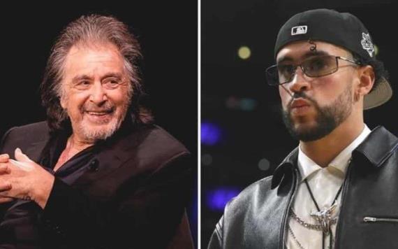 Reportan que Bad Bunny y Al Pacino trabajarán juntos en un nuevo proyecto