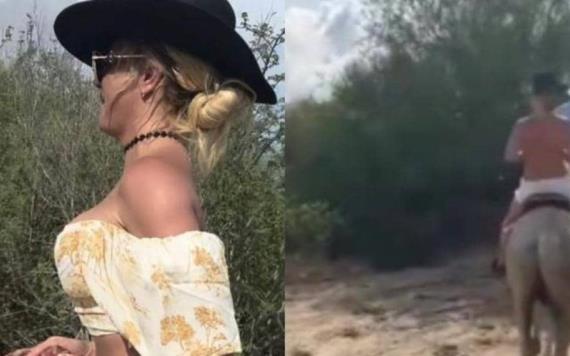 VIDEOS: Britney Spears cabalgó topless en desierto de México