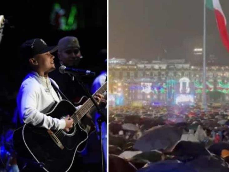 Abuchean a Yahritza y su Esencia en el Zócalo Abuchean a Yahritza y su Esencia en el Zócalo