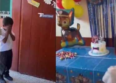 Video: Maestra se vuelve viral por festejarle el cumpleaños a su alumno