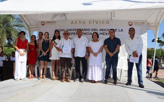 Realizan en Comalcalco sensacional Desfile para conmemorar el 213 aniversario del inicio de la Independencia de México