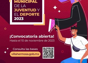 Convoca Gobierno de Centro a participar en los premios municipales de la Juventud y el Deporte 2023