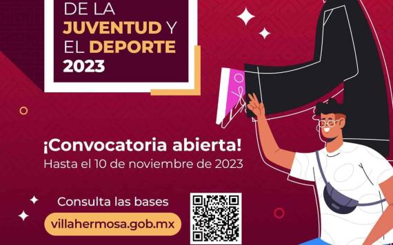 Convoca Gobierno de Centro a participar en los premios municipales de la Juventud y el Deporte 2023
