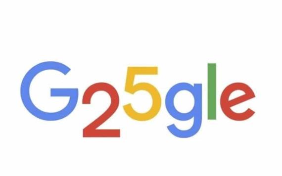 ¡Feliz cumpleaños, Google! Con divertido Doodle celebran su aniversario 25