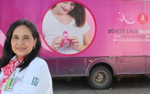 IMSS Tabasco concientiza la lucha contra el cáncer de mama