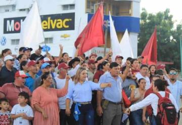 Realizan brigadas de apoyo a favor de Javier May y Claudia Sheinbaum