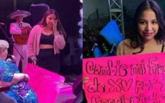 Quinceañera cambió su fiesta por ir a un concierto de Paquita la del Barrio | VIDEO VIRAL