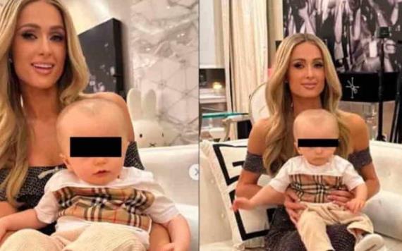 Fans de Paris Hilton se preocupan por la cabeza de su bebé