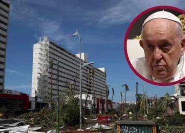 Papa Francisco envía sentido pésame a afectados por huracán Otis en Acapulco