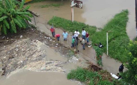 Evalúan afectaciones por lluvias en Jalapa