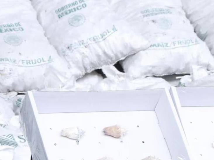 Hong Kong incauta más de una tonelada de metanfetamina procedente de México, en conchas con logo de Segalmex Hong Kong incauta más de una tonelada de metanfetamina procedente de México, en conchas con logo de Segalmex