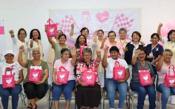 IMSS en Tabasco cumple con las mujeres derechohabientes sobrevivientes del cáncer de mama