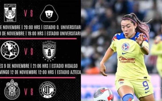 Días y horarios de los Cuartos de Final de la Liga MX Femenil