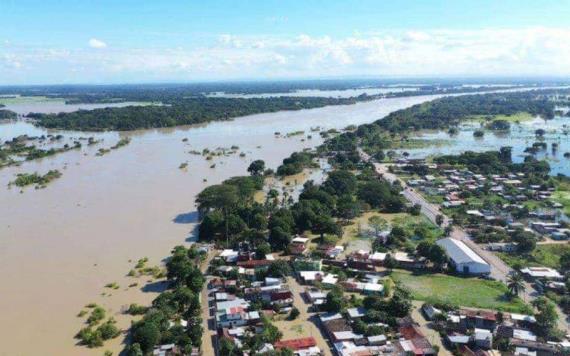 Alerta en 5 municipios por incremento del río Usumacinta