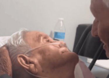 Abuelito se despide de su esposa antes de morir luego de 73 años juntos: allá nos vemos hija