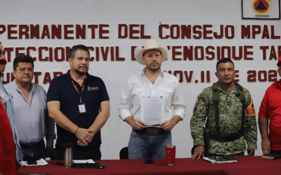 Se declara en sesión permanente el consejo municipal de protección civil en Tenosique