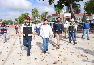 Supervisa Yolanda Osuna construcción del Acueducto Usumacinta; registra avance general de 65 por ciento