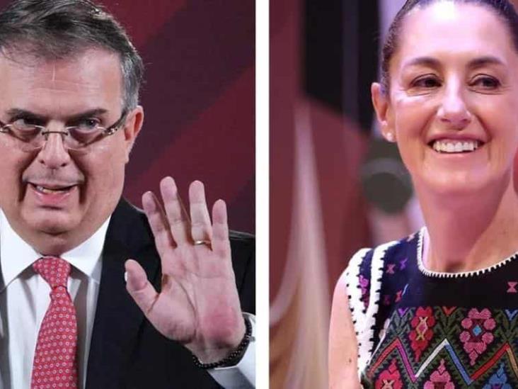 Claudia Sheinbaum celebra la permanencia de Marcelo Ebrard en Morena Claudia Sheinbaum celebra la permanencia de Marcelo Ebrard en Morena