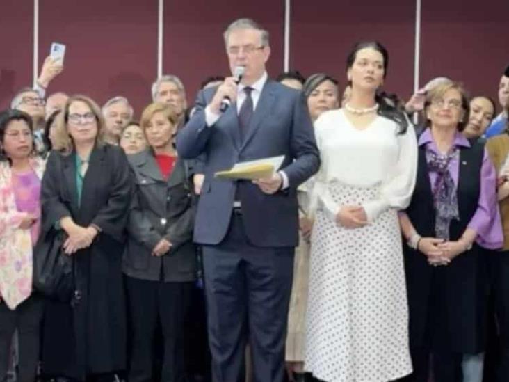 Anuncia Marcelo Ebrard que permanecerá en Morena Anuncia Marcelo Ebrard que permanecerá en Morena
