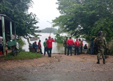 Personal del cerepaec-frontera sur recorren los municipios Tenosique y Emiliano Zapata ante la alerta generada por el río usumacinta.