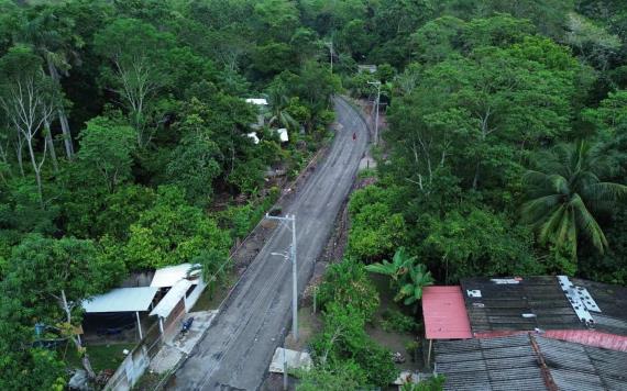 Entrega gobierno de Cunduacán obra de ampliación de red de distribución de energía eléctrica en Huimango 1ra sección