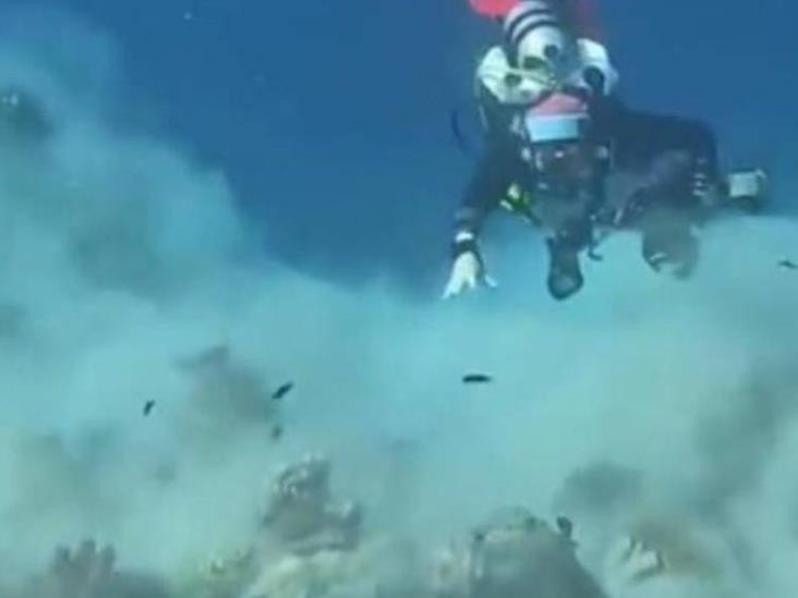 Buzos son sorprendidos por maremoto en el fondo del mar Buzos son sorprendidos por maremoto en el fondo del mar