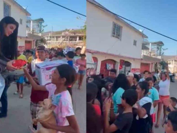 Karely Ruiz muestra de nuevo su altruismo y lleva despensas a damnificados de Acapulco Karely Ruiz muestra de nuevo su altruismo y lleva despensas a damnificados de Acapulco