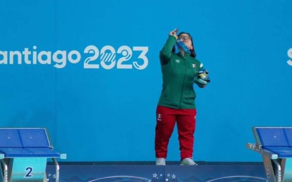 La nadadora comalcalquense Naomi Somellera ya suma dos medallas de plata en los Juegos Parapanamericanos Santiago de Chile 2023