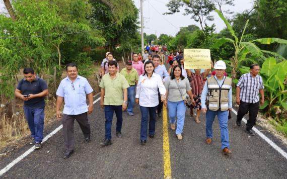 Inaugura Yolanda Osuna obras en zonas indígenas para mejorar la movilidad