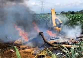 CFE informa sobre el desplome de helicóptero en inmediaciones de la subestación eléctrica Yautepec, Morelos 