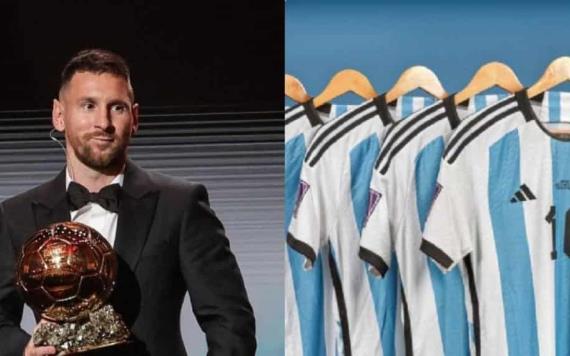 Seis camisetas usadas por Lionel Messi en Catar se subastan por 7.8 mdd