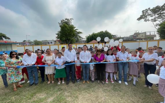 Gobierno de Cunduacán entrega obra en el Fraccionamiento San Antonio