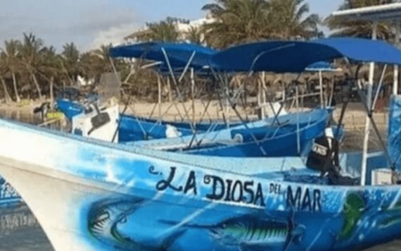 VIDEO: Últimos instantes de la embarcación hundida en Isla Mujeres