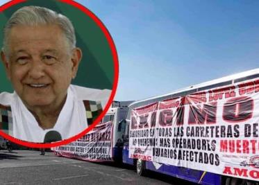 AMLO rechaza ceder a chantajes por bloqueos de transportistas