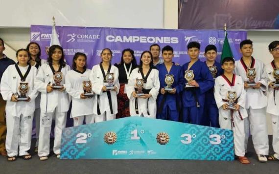 Extraordinaria actuación tuvo el taekwondo tabasqueño en Yucatán